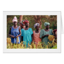 Carte, "femmes sélectionnant le riz # 47"