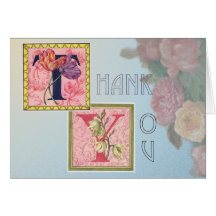 CARTE FLORALE DE MERCI DE MARIAGE
