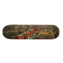 Carte imagée vintage de Boston (1902) Plateaux De Skateboards Customisés