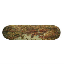 Carte imagée vintage de Boston (1905) Skateboards