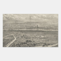 Carte imagée vintage de Londres Angleterre (1861) autocollants
