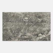 Carte imagée vintage de Providence RI (1882) autocollants