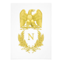 Carte impériale française d'invitation du napoléon