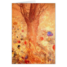 Carte/invitation : Bouddha dans sa jeunesse par Re