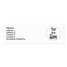 Carte maigre - customisée modèle de carte de visite