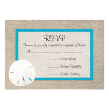 Carte Malibu du mariage de plage du dollar de sabl Faire-part Personnalisé