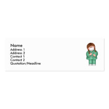 Carte médicale de profil modèles de cartes de visite