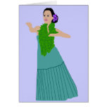 CARTE (moderne) de danseur de danse polynésienne d