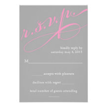 Carte moderne de RSVP Faire-parts