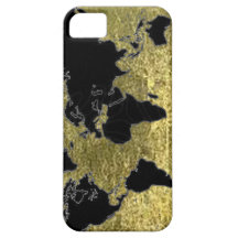 Carte noire du monde coques iPhone 5 Case-Mate