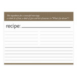 Carte nuptiale de recette de douche cartes postales