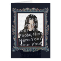 Carte personnalisable gothique victorienne de cadr
