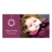 Carte photo accrochant de guirlande photocartes