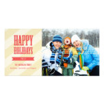 Carte photo chic de vacances - rouge photocartes