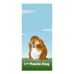 carte photo de chien de prairie carte double customisable