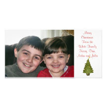 Carte photo de coutume d'arbre de Noël de Lil d'am Photocarte