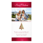 Carte photo de fête de Noël d'arbre Photocarte
