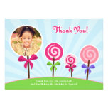Carte photo de Merci de Lollypop Faire-parts