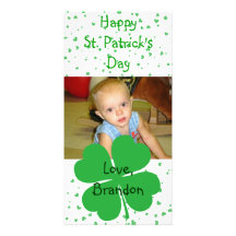 Carte photo du jour de St Patrick heureux Carte Avec Photo