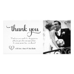 Carte photo fleuri du Merci 311 avec le coeur Cartes Avec Photo