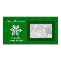 Carte photo - flocons de neige photocarte