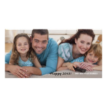 Carte photo heureux de 2013 vacances carte avec photo