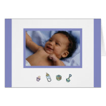Carte photo mignon de faire-part de naissance de b cartes