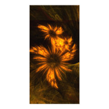 Carte photo mystique d'art abstrait de jardin carte avec photo