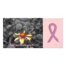 Carte photo personnalisable de soutien de cancer d cartes de vœux avec photo