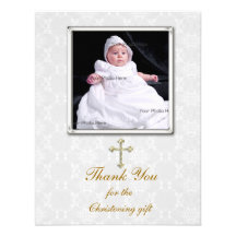 Carte photo religieux de dentelle blanche cartons d'invitation