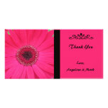 Carte photo rose de Merci de marguerite de Gerbera Cartes De Vœux Avec Photo