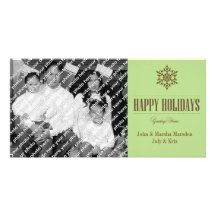 Carte photo simple de salutation de Noël de famill Photocarte Customisée