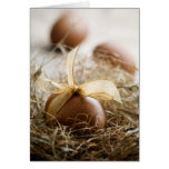 Carte pliée d'oeuf de pâques