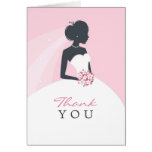 Carte pliée par douche nuptiale de Merci