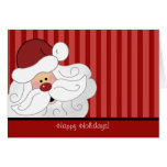 Carte pliée par vacances de Noël du PÈRE NOËL