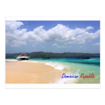 Carte postale 4 de la République Dominicaine d'arè