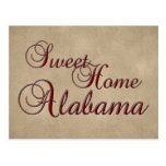 Carte postale à la maison douce de l'Alabama