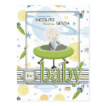 Carte postale B de conseil de bébé de l'espace