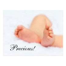 Carte postale : Beaux pieds de bébé - de façon pré
