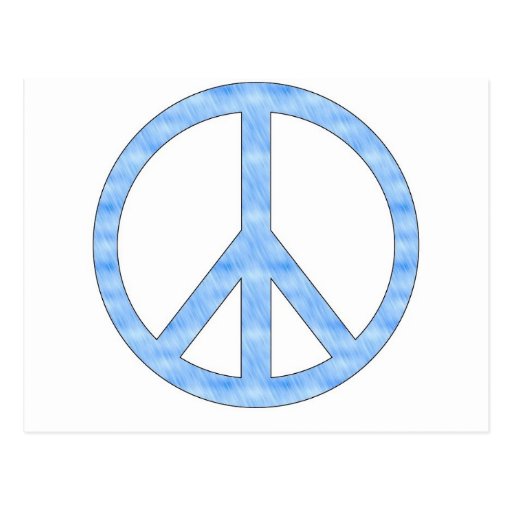 Carte postale bleue personnalisable de signe de pa