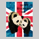 Carte postale britannique de jour de Valentines d' cartes postales