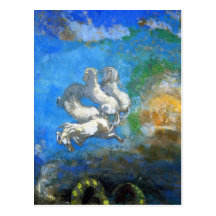 Carte postale : Char d'Apollo par Odilon Redon