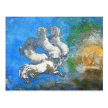 Carte postale : Char d'Apollo par Odilon Redon