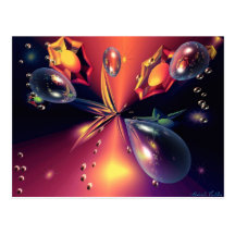 Carte postale conception attraction magique