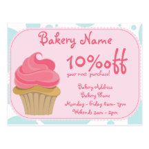 Carte postale d'affaires de boulangerie