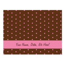 Carte postale dans le rose et le Brown