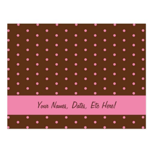 Carte postale dans le rose et le Brown