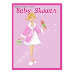 Carte postale de baby shower de conserves au vinai
