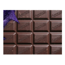 carte postale de barre de chocolat, carte postale 