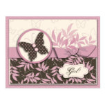 Carte postale de bébé de papillon